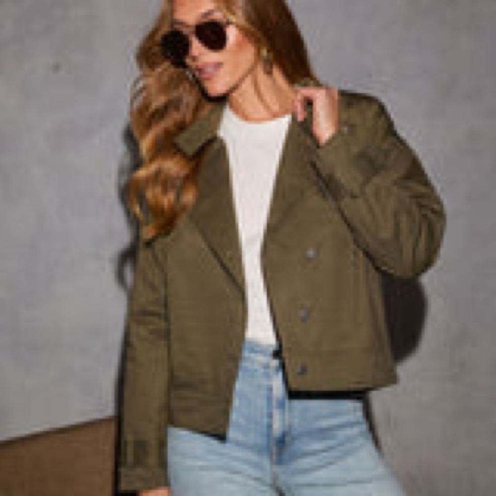 Vici Dark Olive Utility Jacket